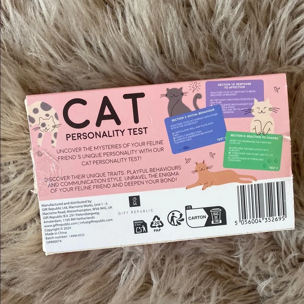 Cat Personality Test - Pink